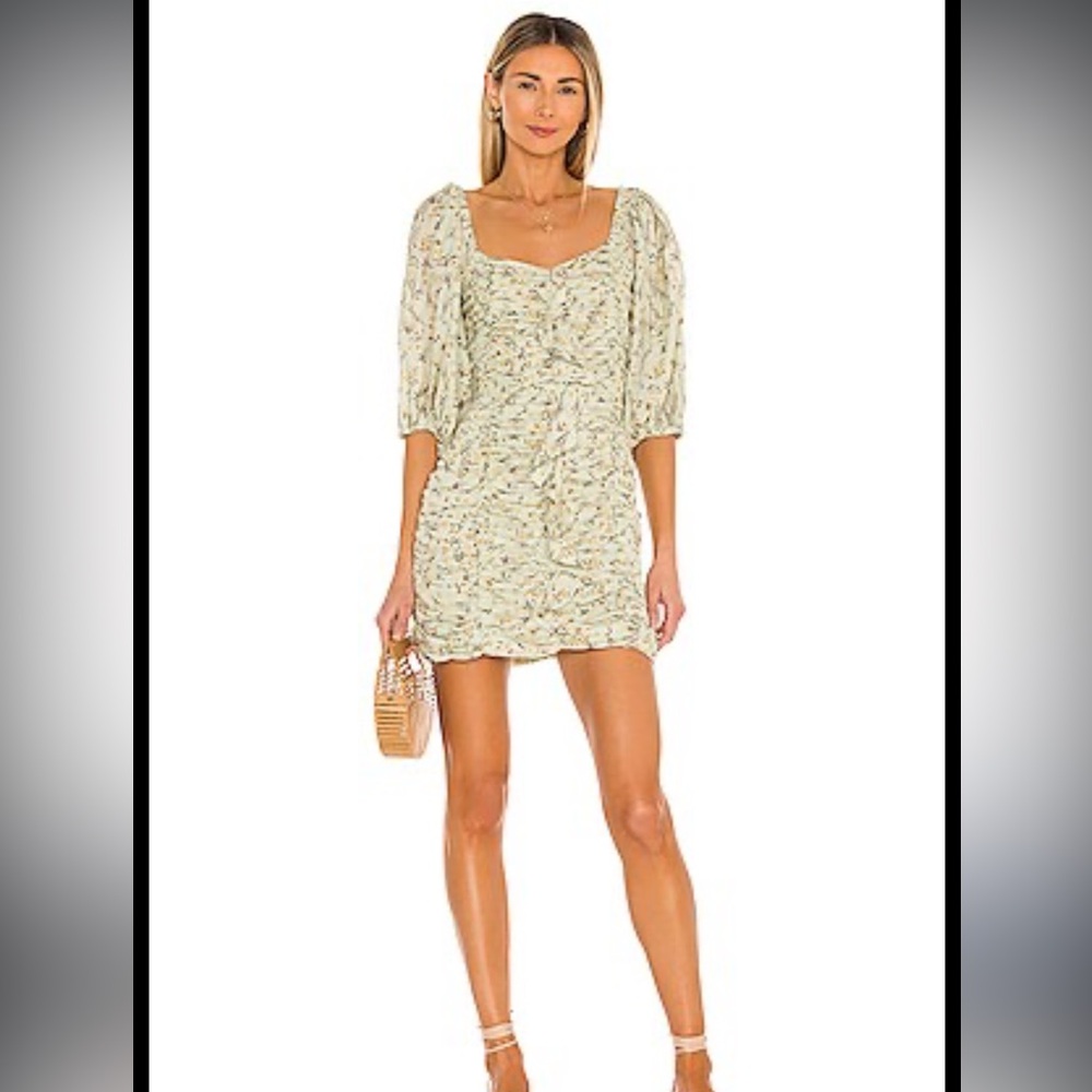 Mink Pink Olla mini dress green multi